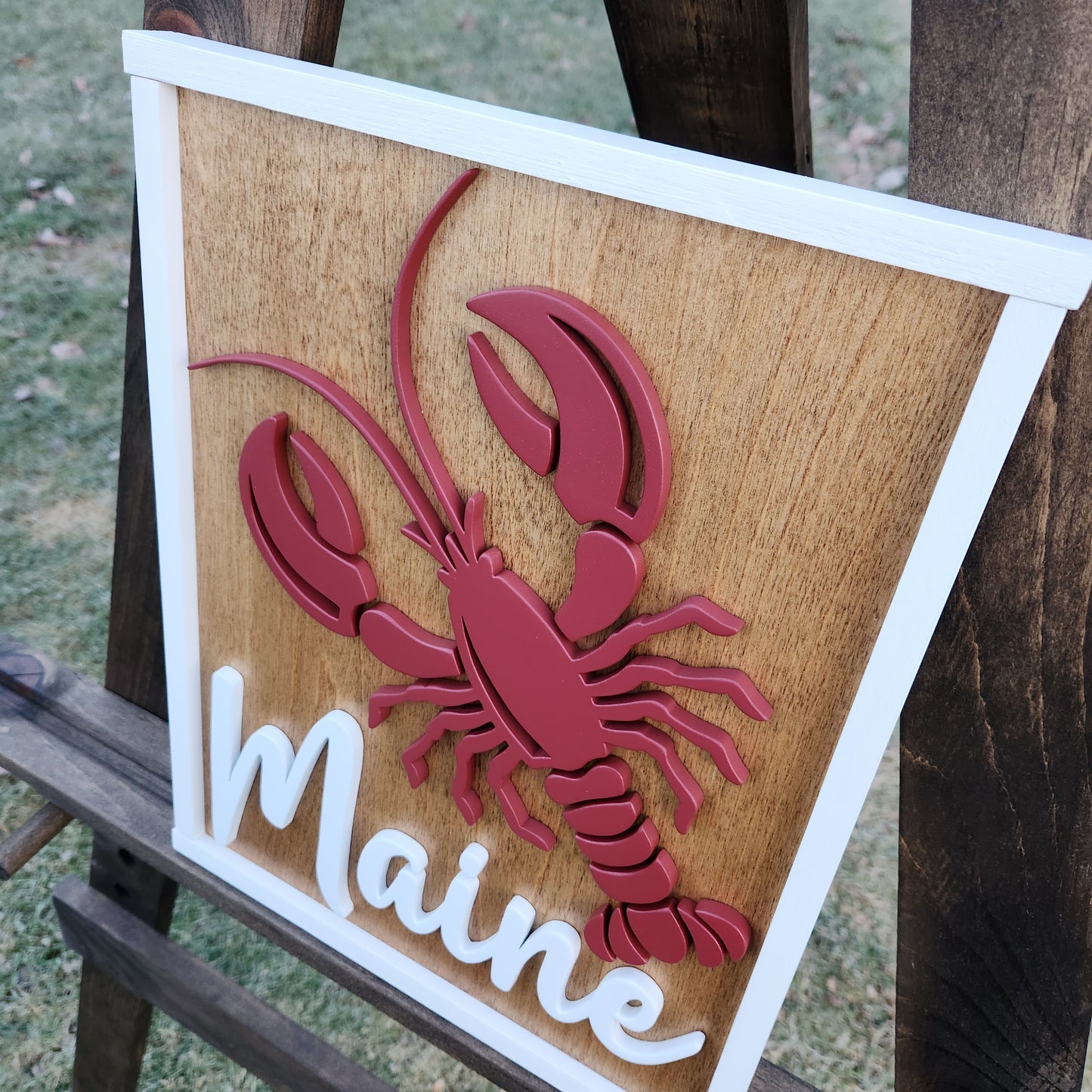 Maine ~ 3D Lobster Sign