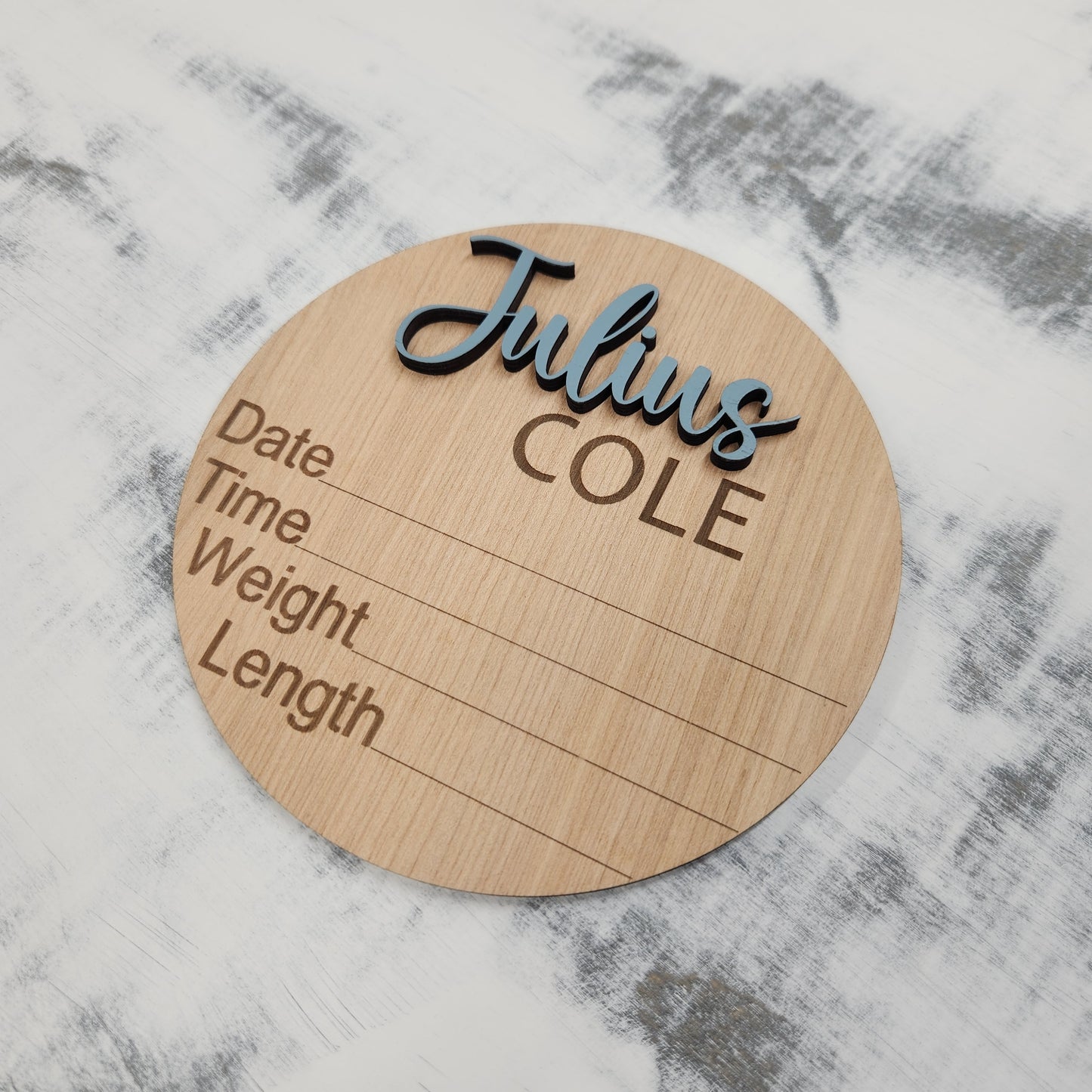 Birth Round ~ Personalized 3D