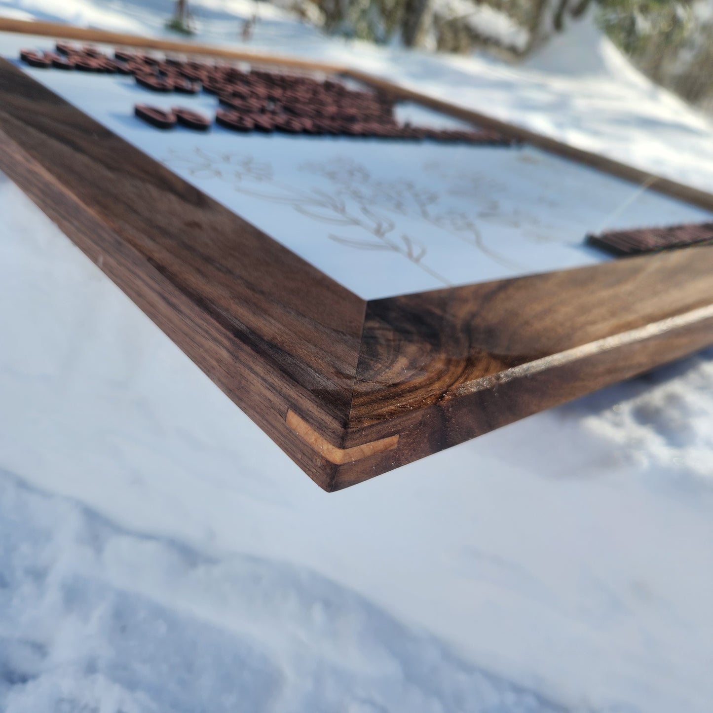 Be Courageous Sign ~ Walnut Frame