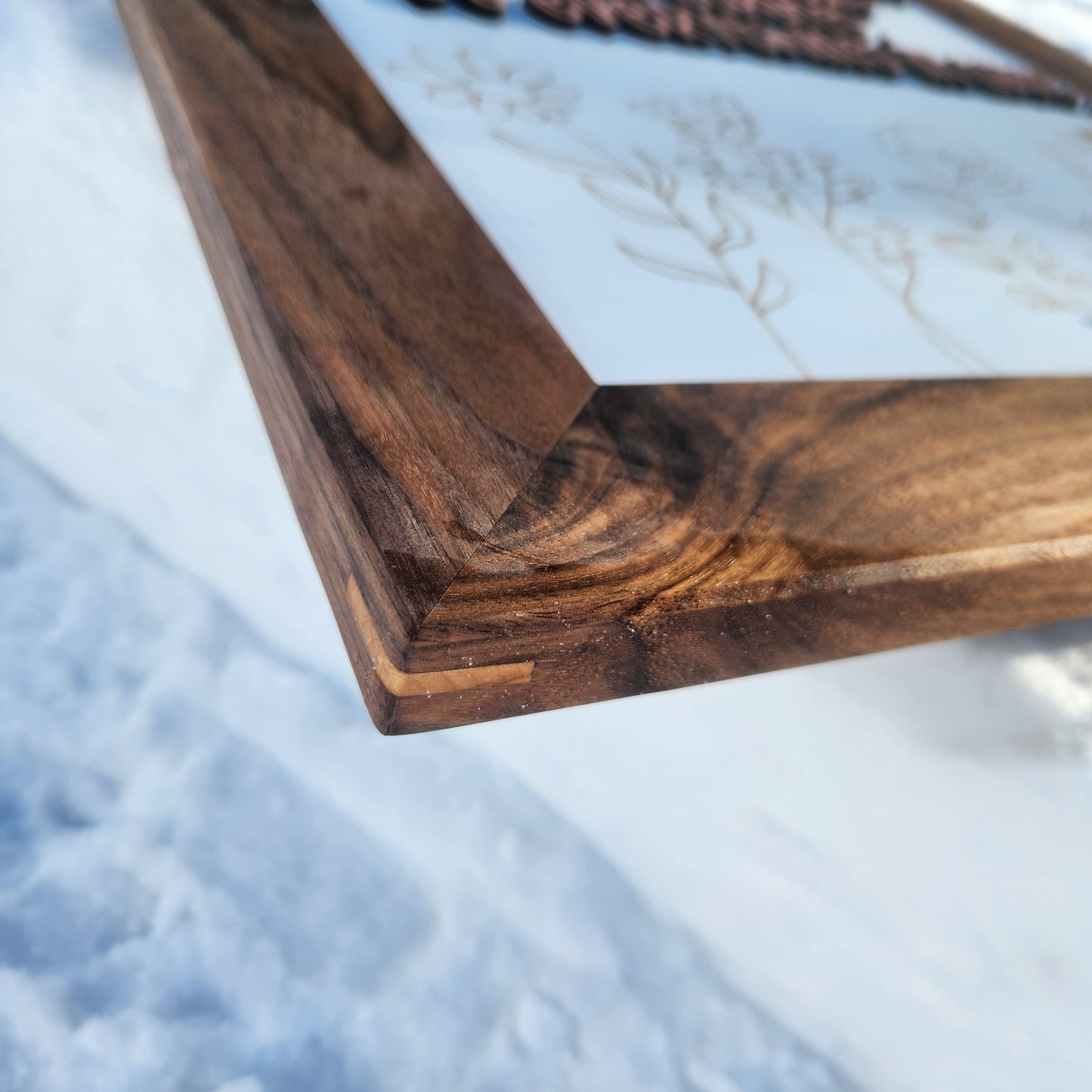Be Courageous Sign ~ Walnut Frame