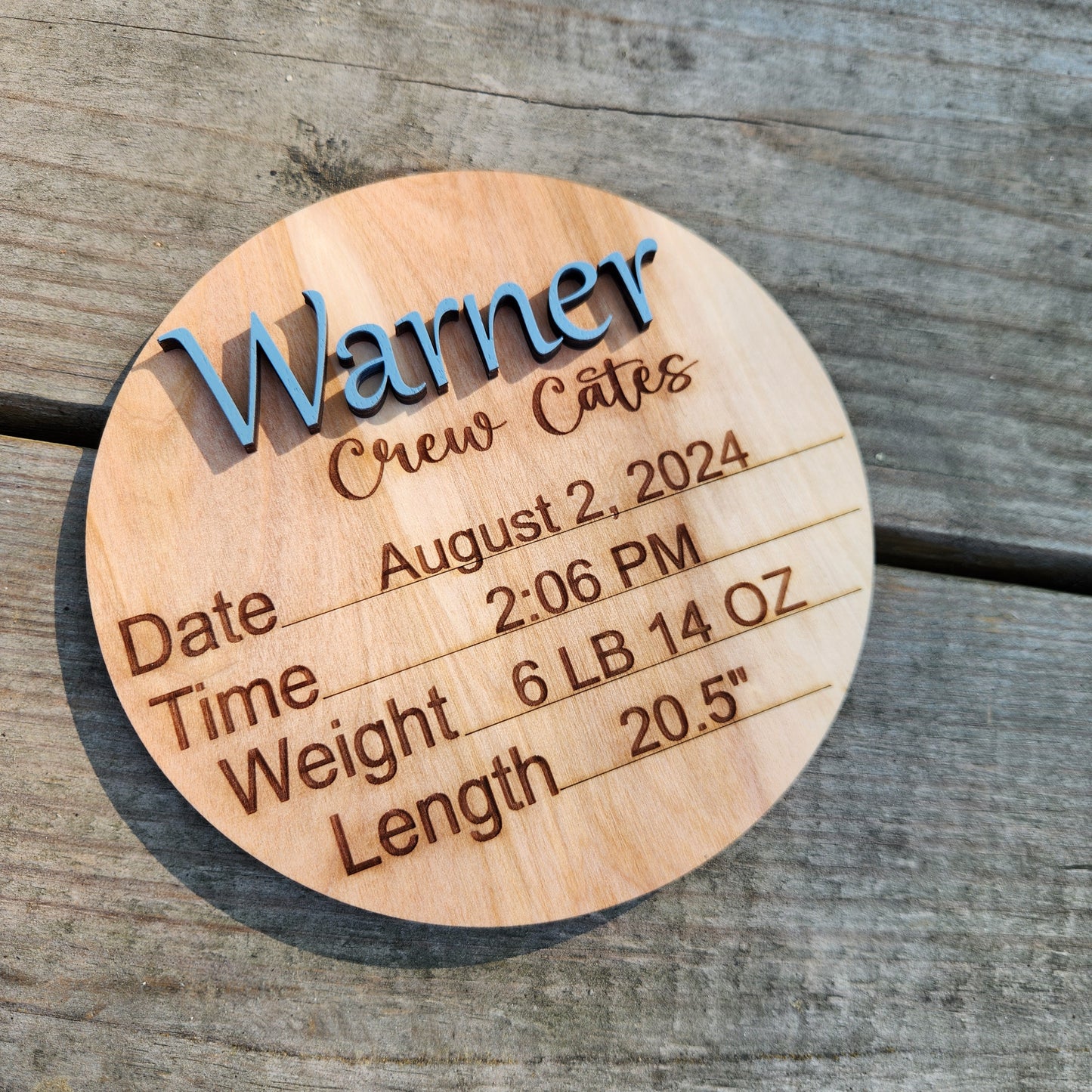 Birth Round ~ Personalized 3D