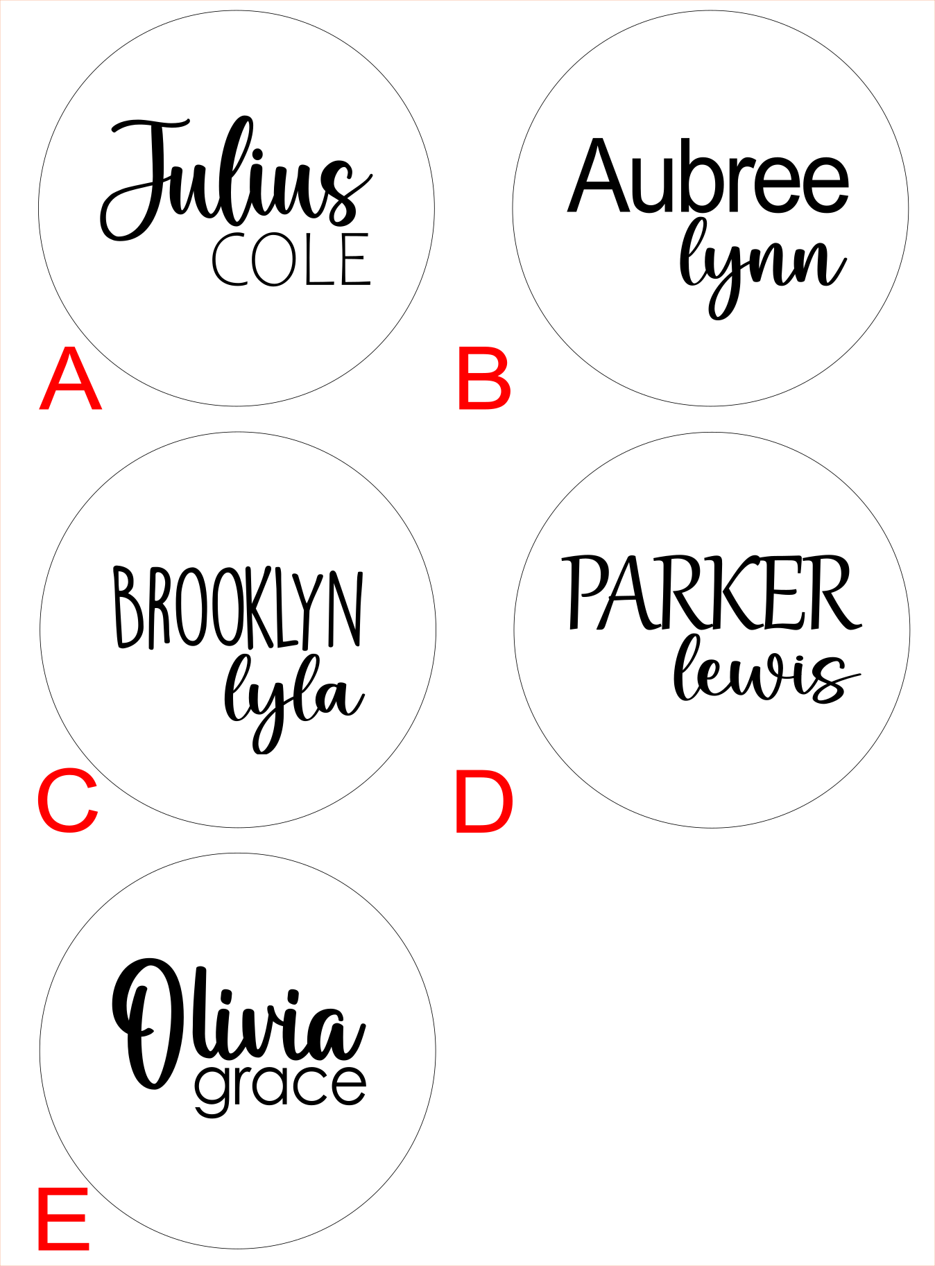 Birth Round ~ Personalized 3D