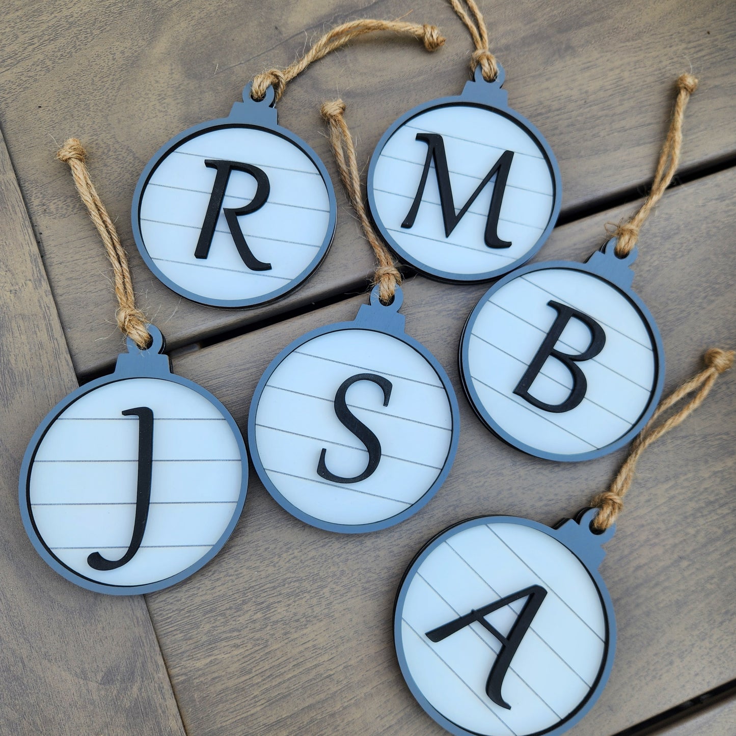 Christmas ~ Monogram Ornament