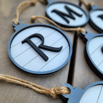 Christmas ~ Monogram Ornament