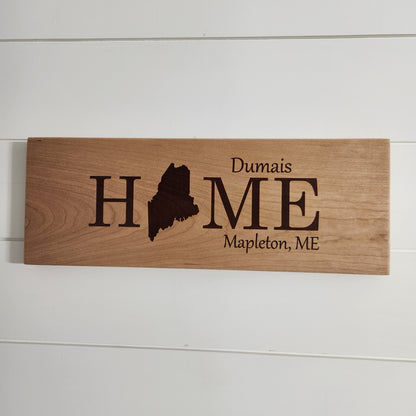 Walnut Home State Sign