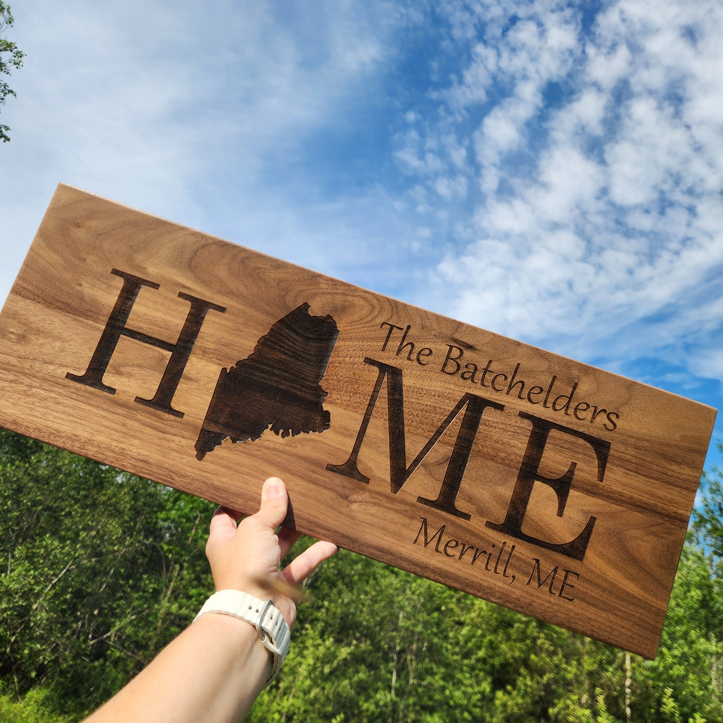 Walnut Home State Sign