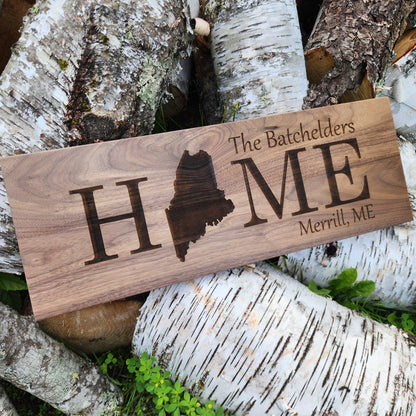 Walnut Home State Sign