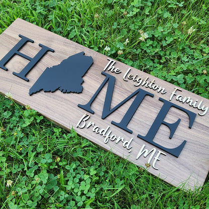 Walnut Home State Sign