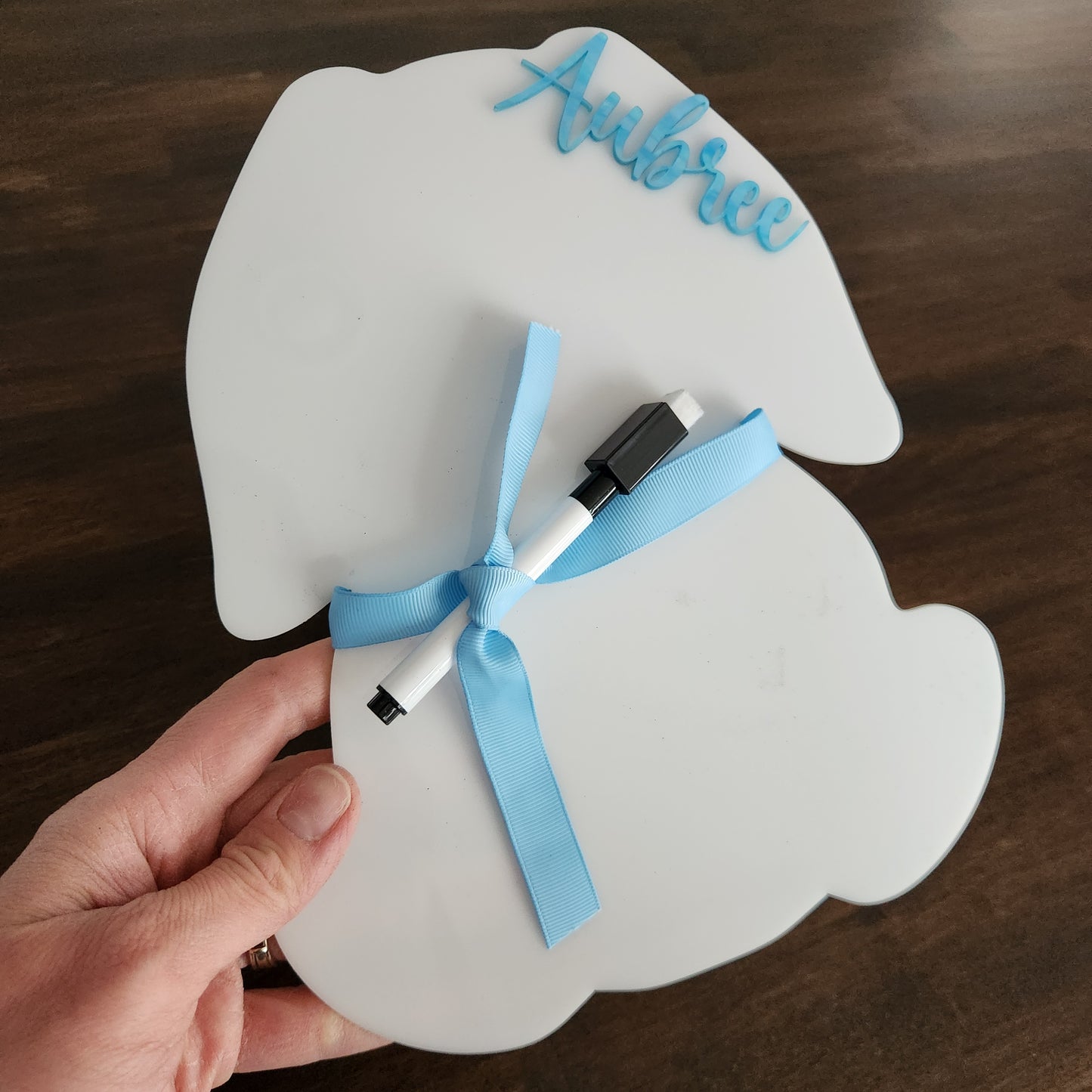 Personalized Dry Erase Bunny Board